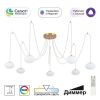 Люстра Умная Подвесная Citilux ATMAN SMART CL226A073 LED RGB Бронза, Металл / Ситилюкс.