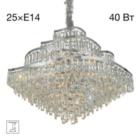 Люстра Хрустальная Подвесная Citilux NAIAD CL315191 Хром, Металл / Ситилюкс.