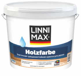 Краска для Дерева Linnimax Holzfarbe 8,46л Шелковисто-Матовая База 3 / Линнимакс Хольцфарбе.