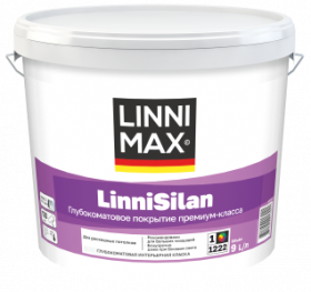 Краска Интерьерная Linnimax LinniSilan 9л Глубокоматовая База 1 / Линнимакс ЛинниСилан.