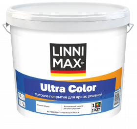 Краска Интерьерная Linnimax Ultra Color 2.5л Белая, Матовая База 1 / Линнимакс Ультра Колор.