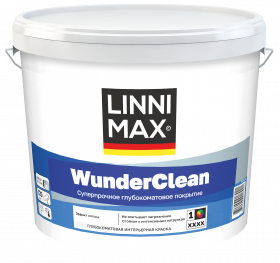 Краска Интерьерная Linnimax WunderClean 2.35л Глубокоматовая, Суперпрочная / Линнимакс.