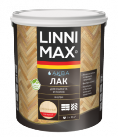 Лак для Дерева Linnimax Аква Лак 2.5л Прозрачный Акриловый Водно-Дисперсионный для Внутренних Работ / Линнимакс.