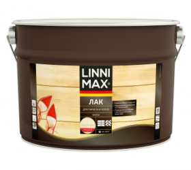 Лак для Паркета и Полов Linnimax Лак 9л для Внутренних Работ / Линнимакс.
