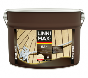 Лак Яхтный Linnimax Лак Яхтный 9л Прозрачный, Алкидно-Полиуретановый / Линнимакс.