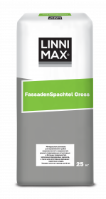 Шпатлевка Минеральная Linnimax FassadenSpachtel Gross 25кг на Цементной Основе / Линнимакс ФассаденШпахтель Гросс.