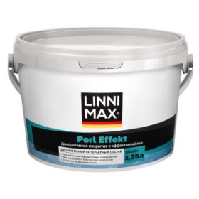 Покрытие Декоративное Linnimax Perl Effekt 1,25л с Эффектом Шелка для Внутренних Работ Матовое / Линнимакс Перл Эффект.