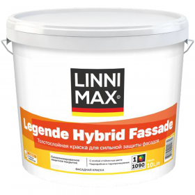Краска Фасадная Linnimax Legende Hybrid Fassade 10л База 1 / Линнимакс Легенде Гибрид Фассаде.