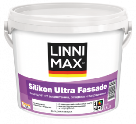 Краска Фасадная Linnimax Silikon Ultra Fassade 2,5л База 1 / Линнимакс Силикон Ультра Фассаде.