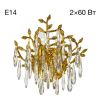 Бра Хрустальное Citilux RITZ CL310022 Золото, Металл / Ситилюкс
