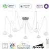 Люстра Умная Подвесная Citilux ATMAN SMART CL226A071 LED RGB Матовый Хром, Металл / Ситилюкс