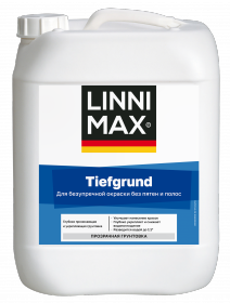 Грунтовка Глубокого Проникновения Linnimax Tiefgrund 2.5л для Внутренних и Наружных Работ / Линнимакс Тифгрунт
