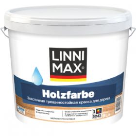 Краска для Дерева Linnimax Holzfarbe 11л Шелковисто-Матовая База 1 / Линнимакс Хольцфарбе