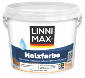 Краска для Дерева Linnimax Holzfarbe 2,35л Шелковисто-Матовая База 3 / Линнимакс Хольцфарбе