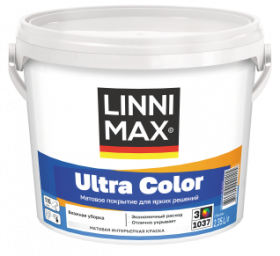 Краска Интерьерная Linnimax Ultra Color 2,35л Белая, Матовая База 3 / Линнимакс Ультра Колор