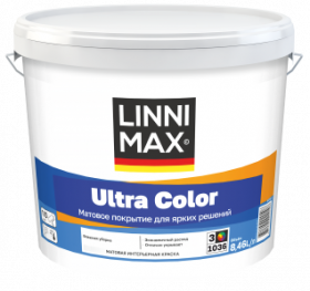 Краска Интерьерная Linnimax Ultra Color 8,46л Белая, Матовая База 3 / Линнимакс Ультра Колор