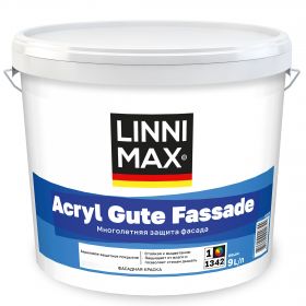 Краска Фасадная Linnimax Acryl Gute Fassade 9л / Линнимакс Акрил Гутэ Фассаде