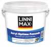Краска Фасадная Linnimax Acryl Optima Fassade 2,5л Белая, Акриловая База 1 / Линнимакс Акрил Оптима Фассаде