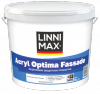 Краска Фасадная Linnimax Acryl Optima Fassade 9л Белая, Акриловая База 1 / Линнимакс Акрил Оптима Фассаде