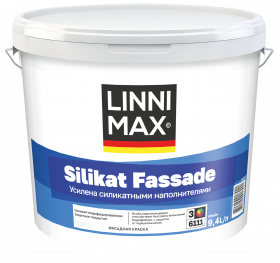 Краска Фасадная Linnimax Silikat Fassade 9.4л Усилена Силикатными Наполнителями / Линнимакс Силикат Фассаде