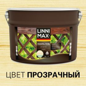 Лазурь-Гель для Дерева Linnimax Лазурь-Гель 9л Бесцветный Тонкослойная для Наружных Работ / Линнимакс