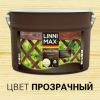 Лазурь-Гель для Дерева Linnimax Лазурь-Гель 9л Бесцветный Тонкослойная для Наружных Работ / Линнимакс