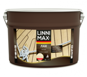 Лак Яхтный Linnimax Лак Яхтный 9л Прозрачный, Алкидно-Полиуретановый / Линнимакс
