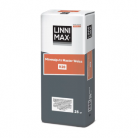 Состав Штукатурный Фасадный Linnimax Mineralputz Master Weiss Белый 25кг / Линнимакс Минералпутц Мастер Вайс