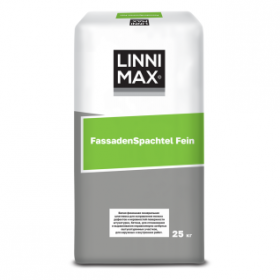 Шпатлевка Linnimax FassadenSpachtel Fein 25кг Белая на Цементной Основе / Линнимакс ФассаденШпахтель Файн