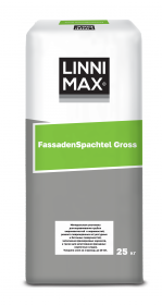 Шпатлевка Минеральная Linnimax FassadenSpachtel Gross 25кг на Цементной Основе / Линнимакс ФассаденШпахтель Гросс