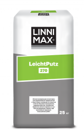 Штукатурка Минеральная Linnimax 270 LeichtPutz 25кг для Внутренних и Наружных Работ / Линнимакс 270 ЛяйхтПутц