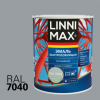 Эмаль Быстросохнущая по Ржавчине Linnimax Эмаль 0.75л Светло-Серый RAL 7040 для Внутренних и Наружных Работ / Линнимакс