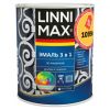 Эмаль по Ржавчине Linnimax Эмаль 3в1 0.75л Синий RAL 5005 для Внутренних и Наружных Работ / Линнимакс