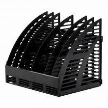 Лоток вертикальный для бумаг STAFF Basic, 245×320×285 мм, 6 отделений, сетчатый сборный