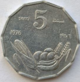 5 чентезимо Сомали 1976
