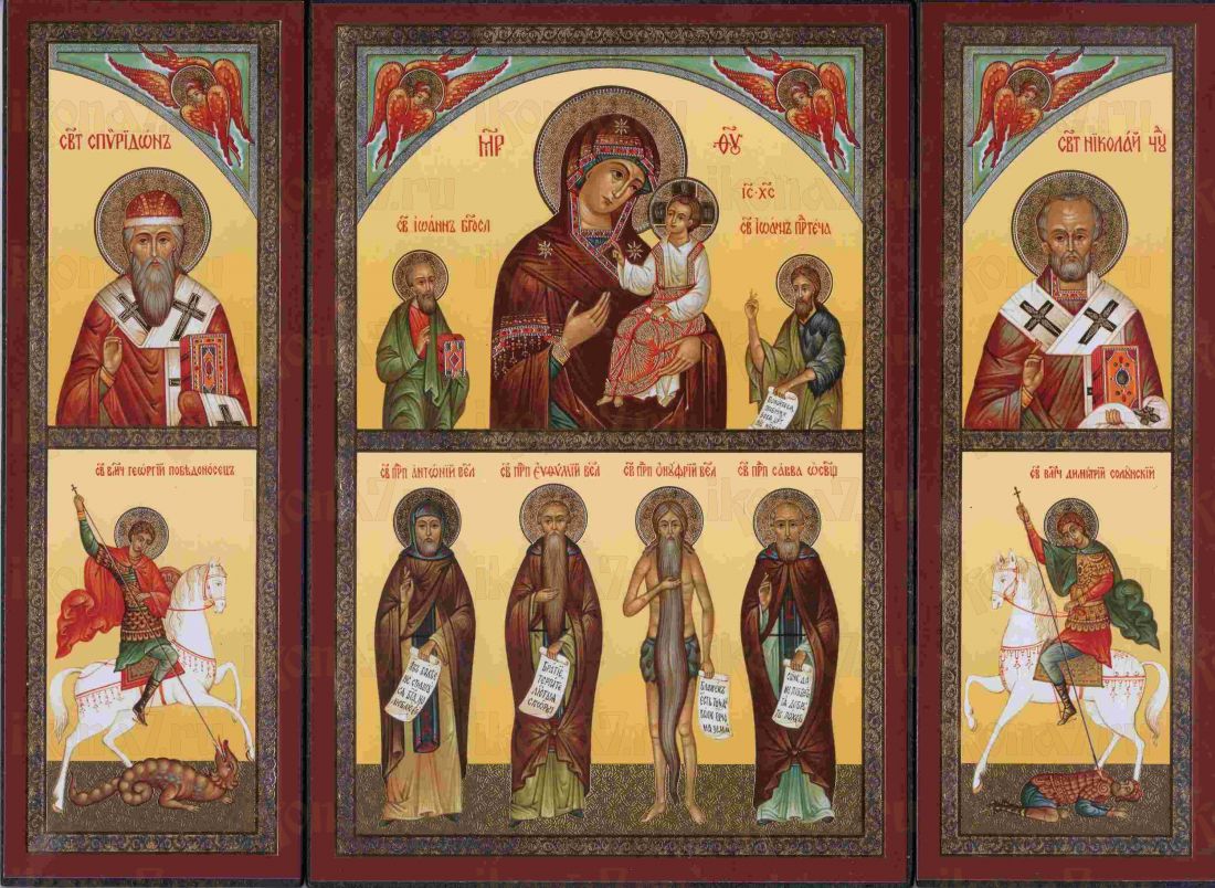 Икона В Скорбях и Печалях Утешение (рукописная вариант 2)