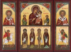 Икона В Скорбях и Печалях Утешение (рукописная вариант 2)