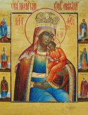 Избавление от бед страждущих икона Божией Матери (рукописная)