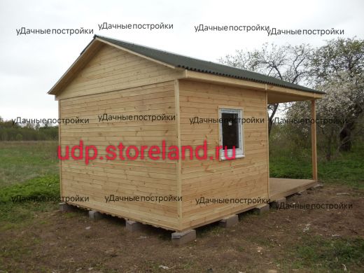 Дом дачный 6х4 с террасой