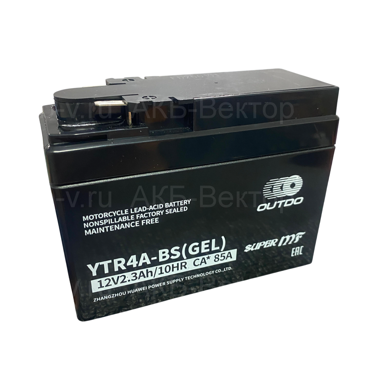 АКБ OUTDO YTR4A-BS 2.3 ач 85А(CA)