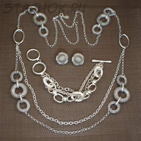 Колье, браслет + клипсы в подарок (Premier Design США)