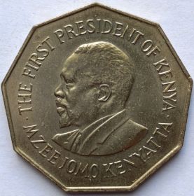 10 лет Независимости 5 шиллингов Кения  1973