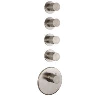 Встроенный термостатический смеситель Fima carlo frattini Spillo steel F3083X4 схема 1