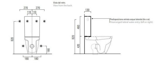 Бачок GSI 869111 для унитазов Pura/Norm схема 2
