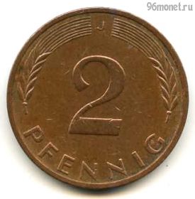 ФРГ 2 пфеннига 1973 J