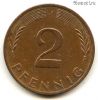 ФРГ 2 пфеннига 1973 J