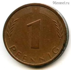 ФРГ 1 пфенниг 1974 F