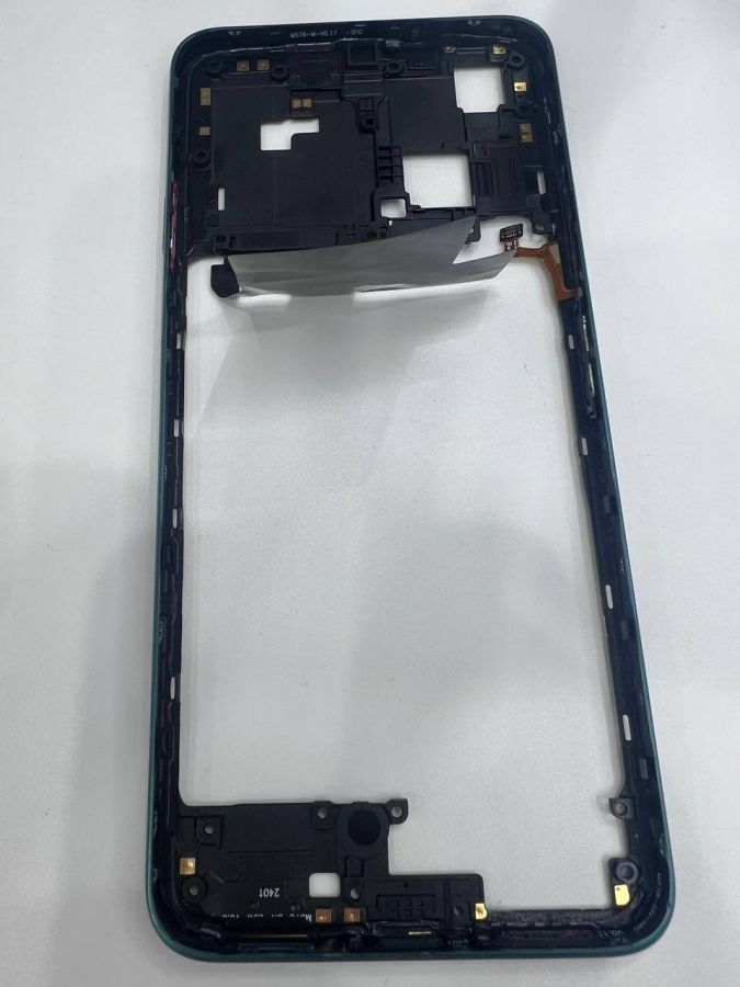 Huawei nova Y72 рамка с отпечатком зеленая оригинал с разбора