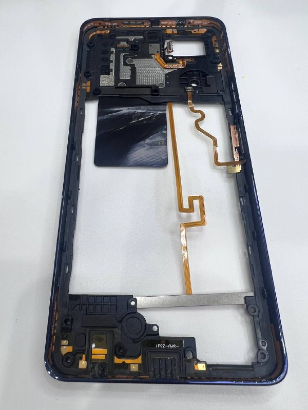 Tecno pova 5 pro 5g РАМКА (средняя часть) оригинал с разбора Синий
