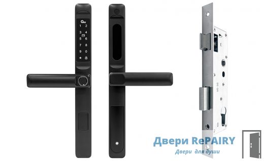 ЗАМКИ НА ВХОДНЫЕ Gimmel F22L TTLock, DM35, левое, черный  Gimmel F22R TTLock, DM35, правое, черный